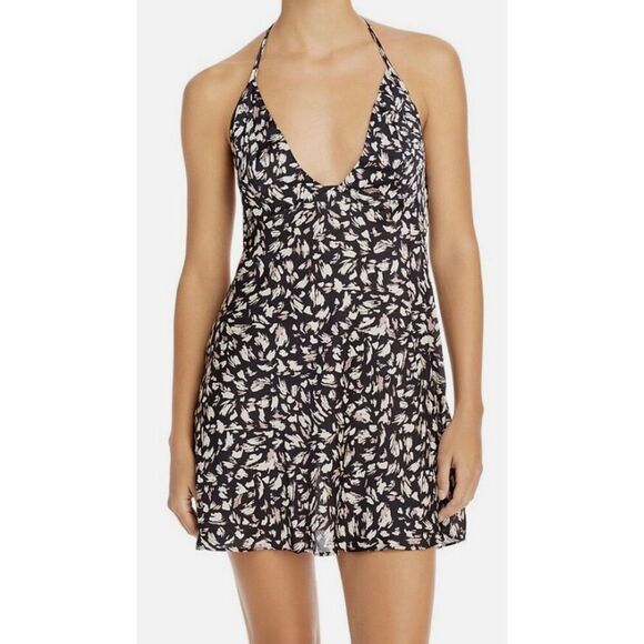 Free People Hang On Halter Mini Slip Dress Size S - Picture 6 of 7